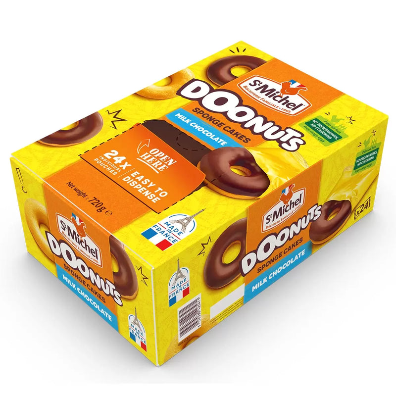 St Michel Chocolate Coated Doonuts Pack of 24