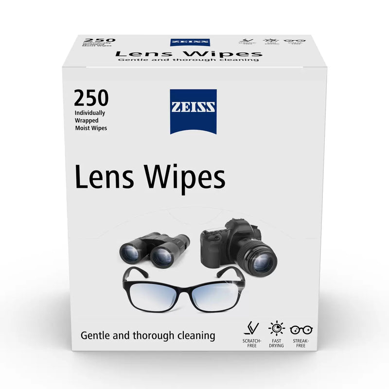 Zeiss Lens Cleaning Wipes Pack of 250 Wipes