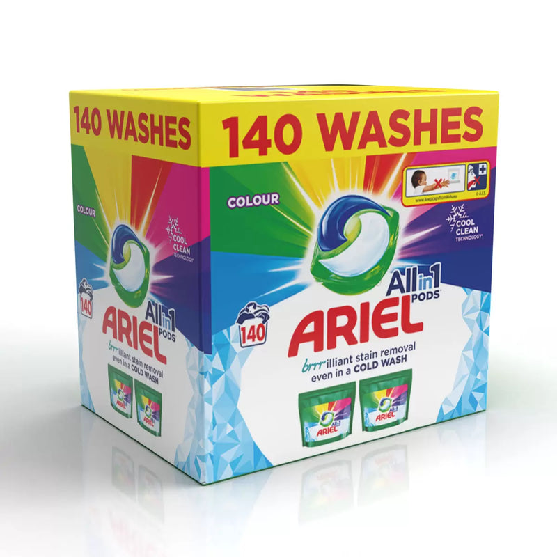 Ariel All in One Colour Pods Pack of 140 Wash