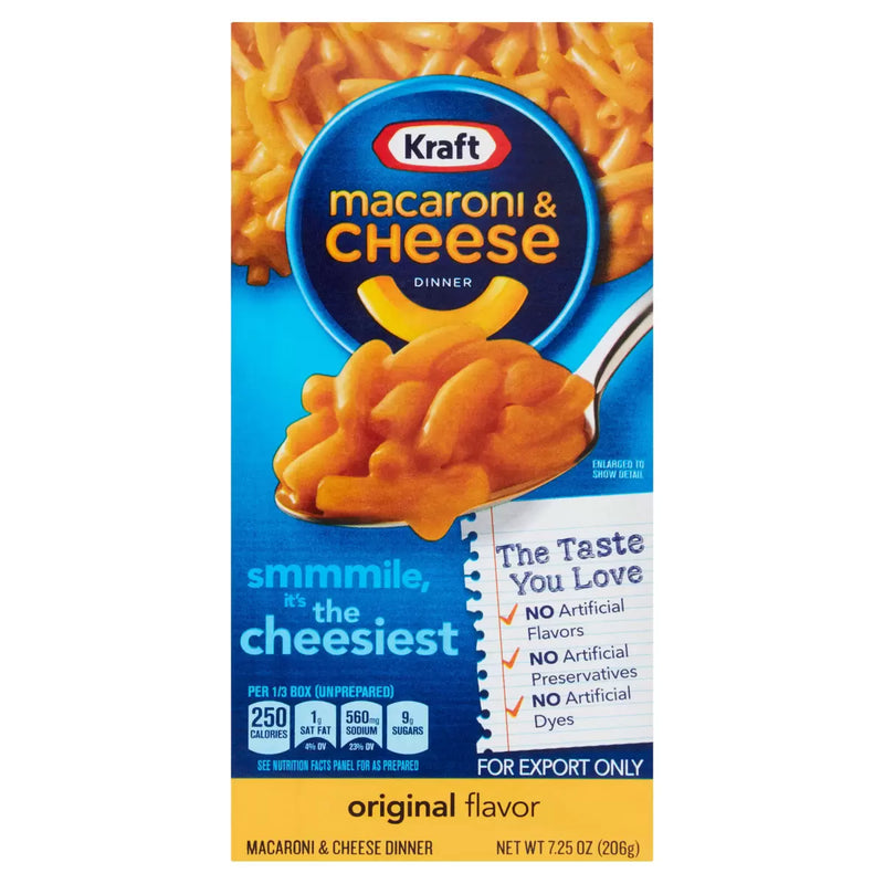 Kraft Macaroni & Cheese Dinner Pack of 5x206g