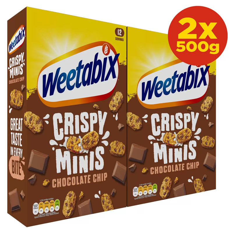 Weetabix Crispy Minis Chocolate Chip Pack of 2x500g