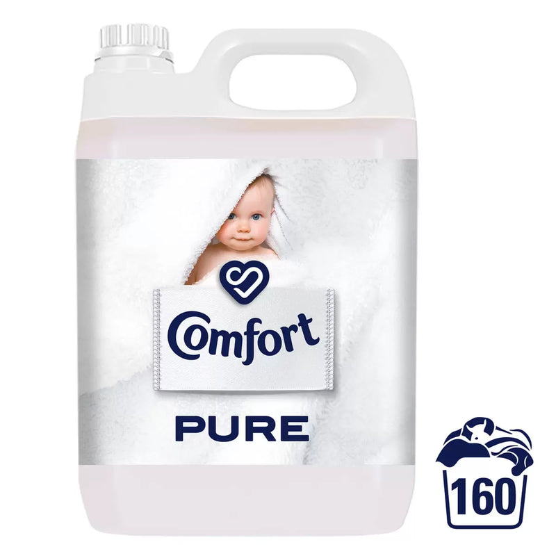 Comfort Pure Fabric Conditioner Pack of 160 Wash, 4.8L