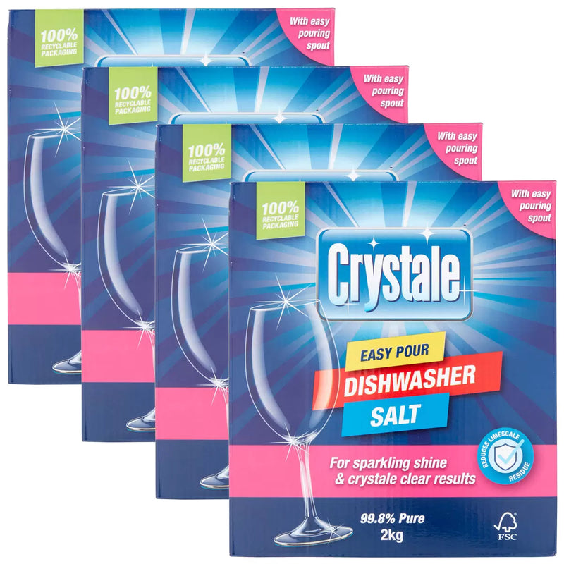 Crystale Dishwasher Salt Pack of 4x2kg