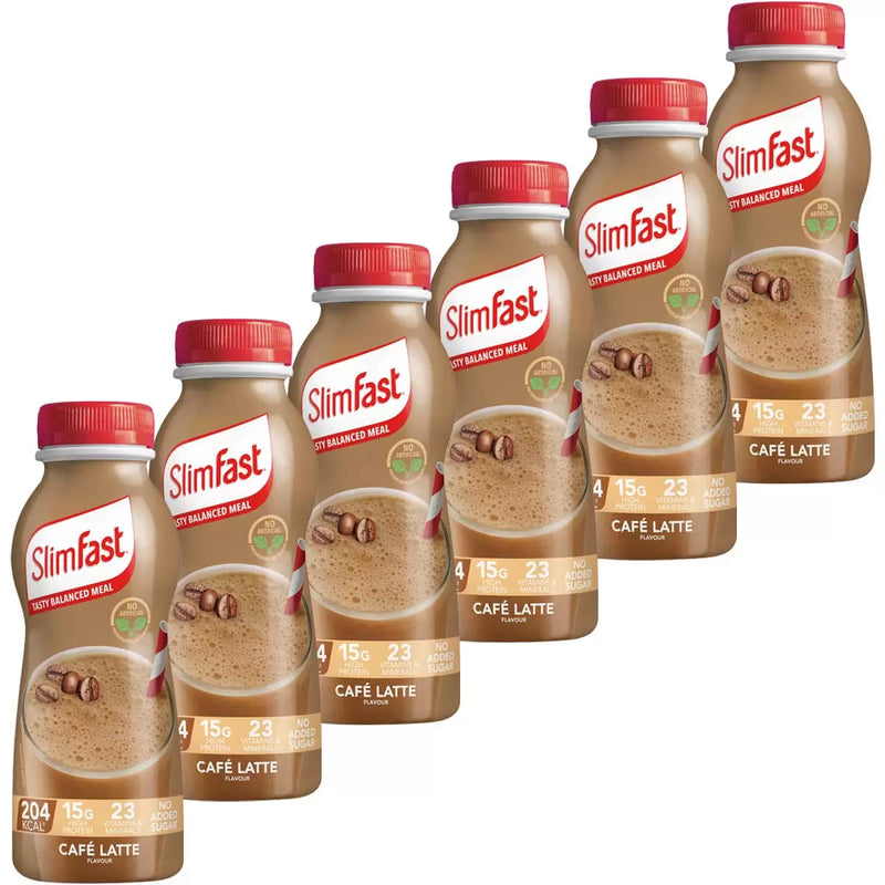 Slimfast Cafe Latte Shakes Pack of 6 x 325ml