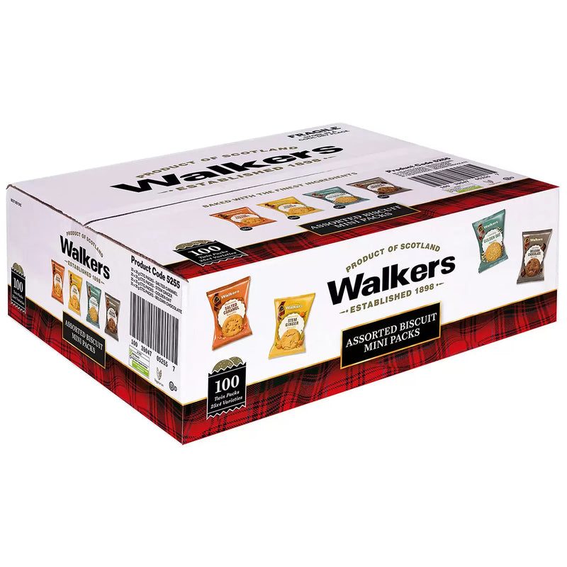 Walkers Mini Biscuits Assorted Pack of 100 X 25gm