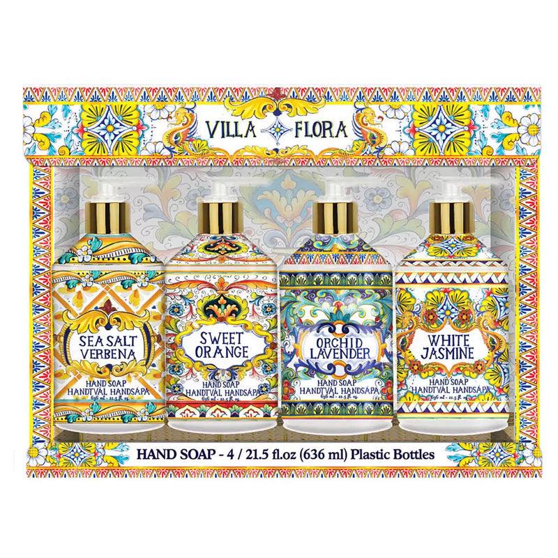 Villa Flora Liquid Soap Pack of 4 x 636ml