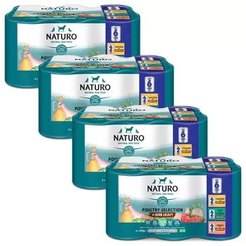 Naturo Poultry Selection in Herb Gravy, Pack of  4 x 6 x 390g