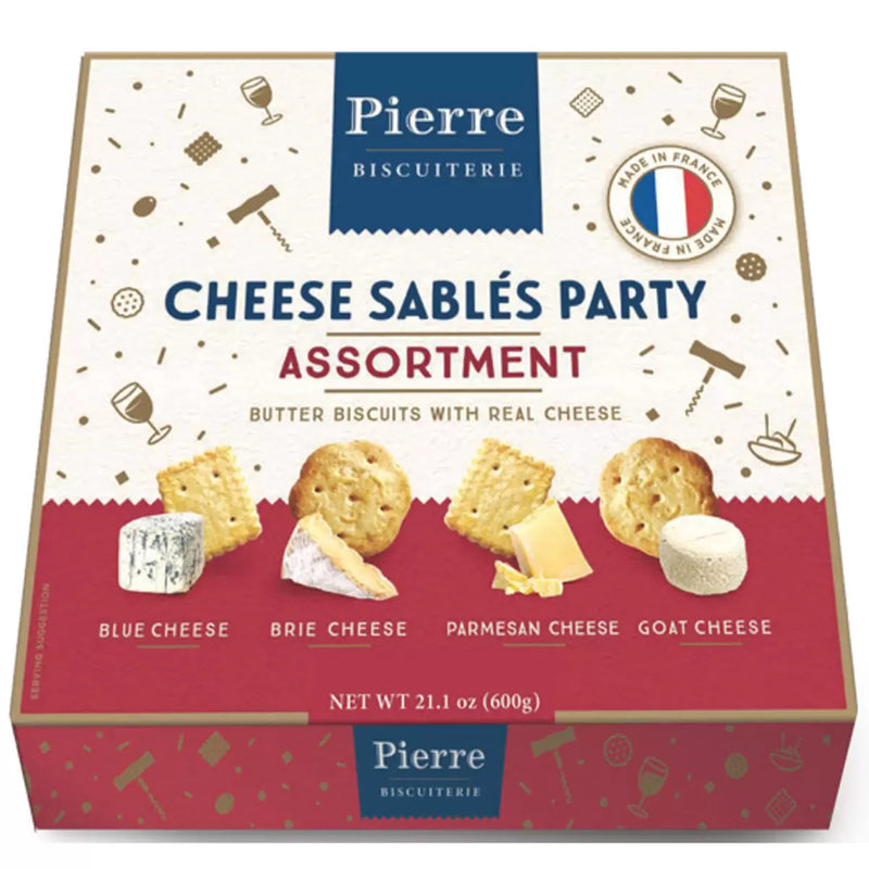 Pierre Biscuiterie Cheese Sables Party Assortment Pack of 600g