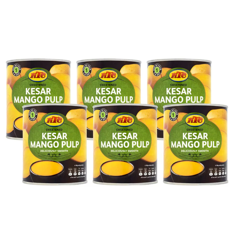 KTC Kesar Mango Pulp Pack of 6 x 850g