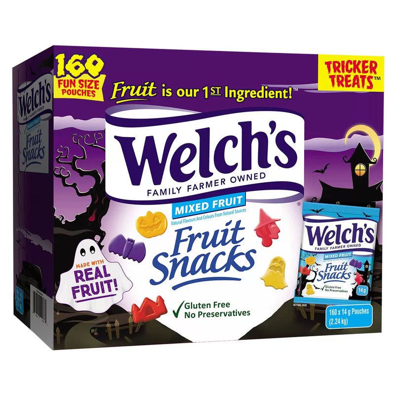 Welch's Fruit Snacks Halloween Pack of 160 Pouches