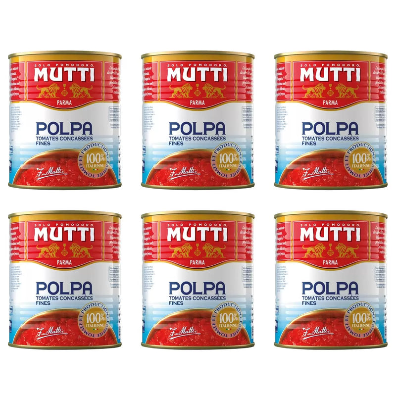 Mutti Polpa Chopped Tomatoes Pack of 6x790g