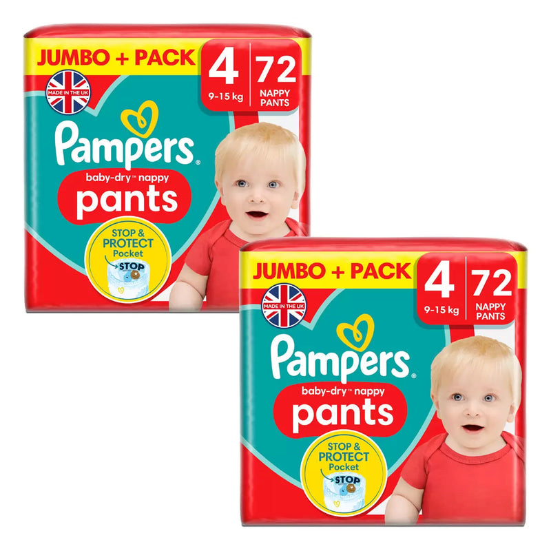 Pampers Baby Dry Pants Size 4 Pack of 2x72