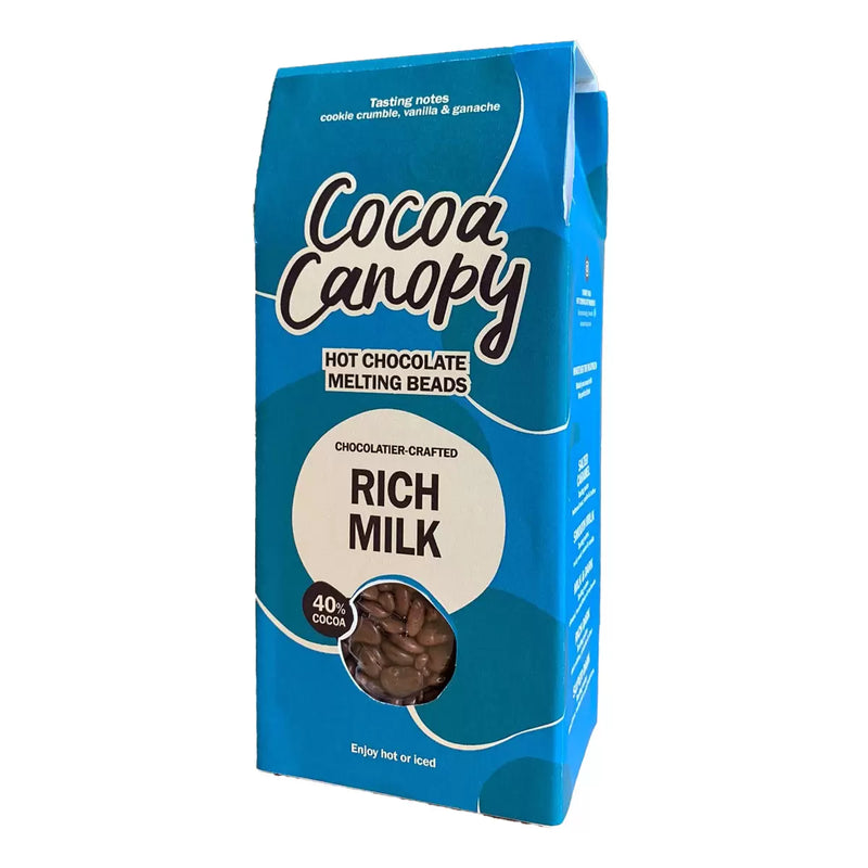 Cocoa Canopy Rich Milk Hot Chocolate Melting Beads Pack of 1x700g