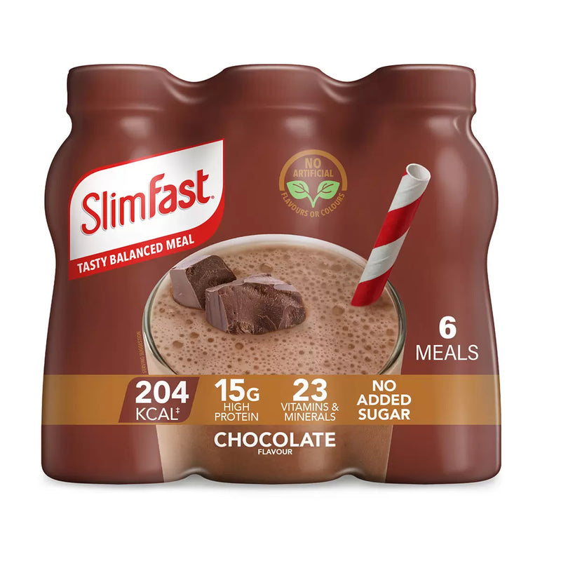 Slimfast Chunky Chocolate Shakes Pack of 6 x 325ml