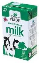 Dairy Pride Semi Skimmed UHT Milk Pack of 1ltr