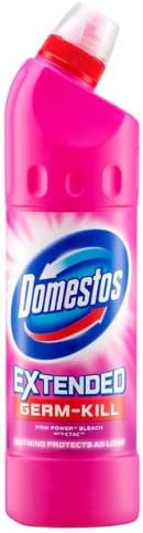 Domestos 24 Hr Thick Toilet Bleach Cleaner Pink Pack of 9x750ml