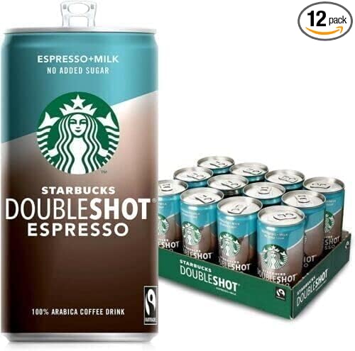 Starbacks Double Shot Espresso Ready To Drink Pack of 12 x200ml