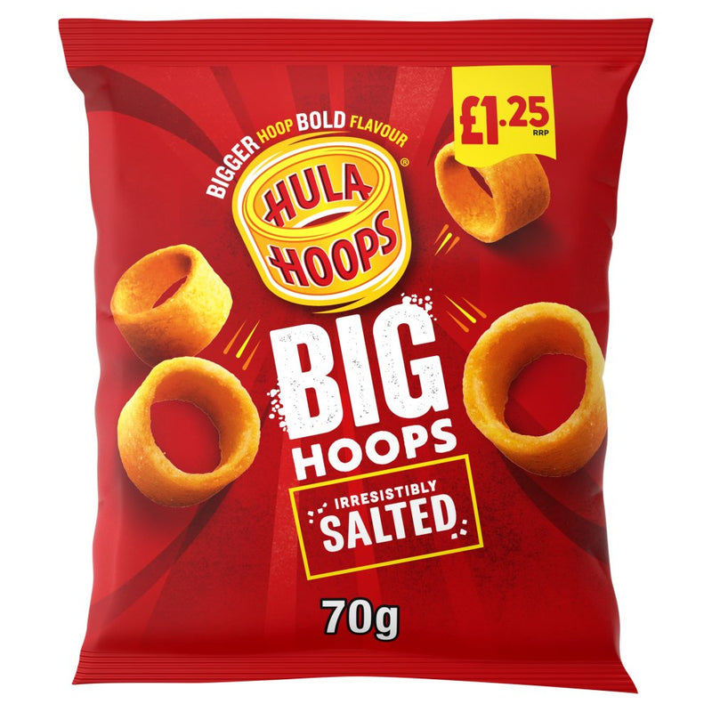 Hula Hoops Big Hoops Salted Crisps Pack of  20x70g