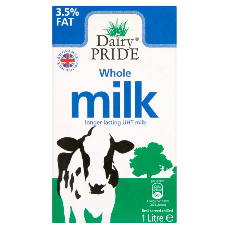 Dairy Pride Whole Milk Longer Lasting UHT Milk Pack of 1 Litre