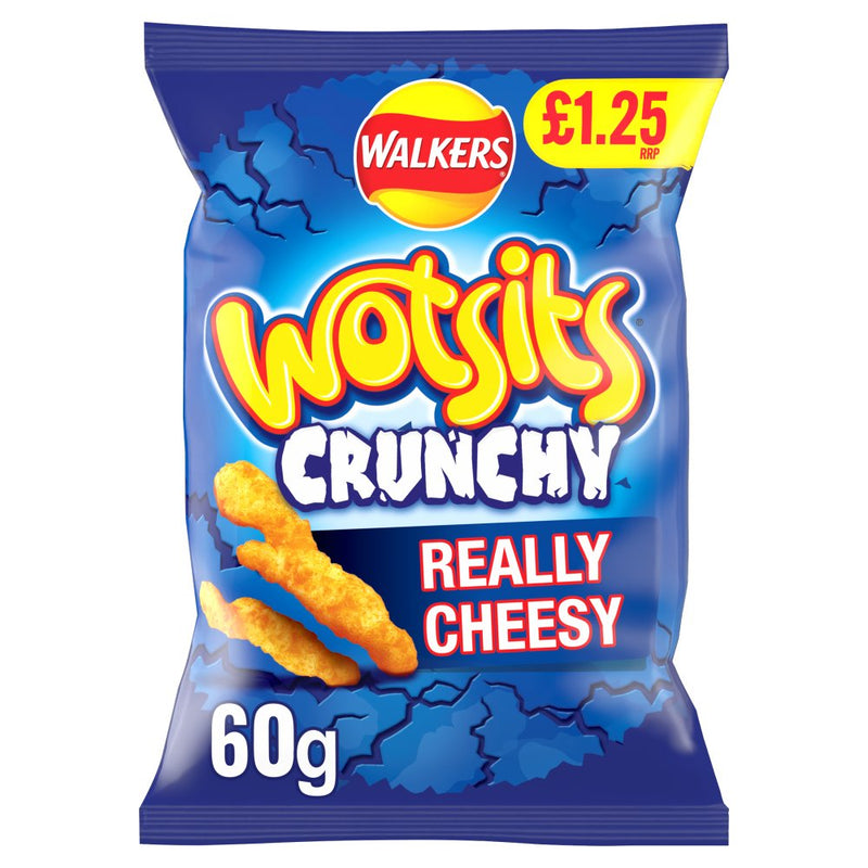 Walkers Wotsits Crunchy Sharing Bag Crisps Pack of 15x60g