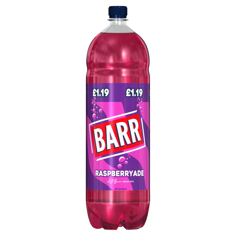 BARR Raspberryade Flavour Fizzy Soft Drink Pack of 6x2L