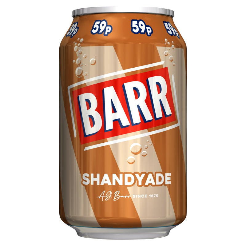 BARR Shandy Flavoured Fizzy Soft Drink Pack of 24x330ml