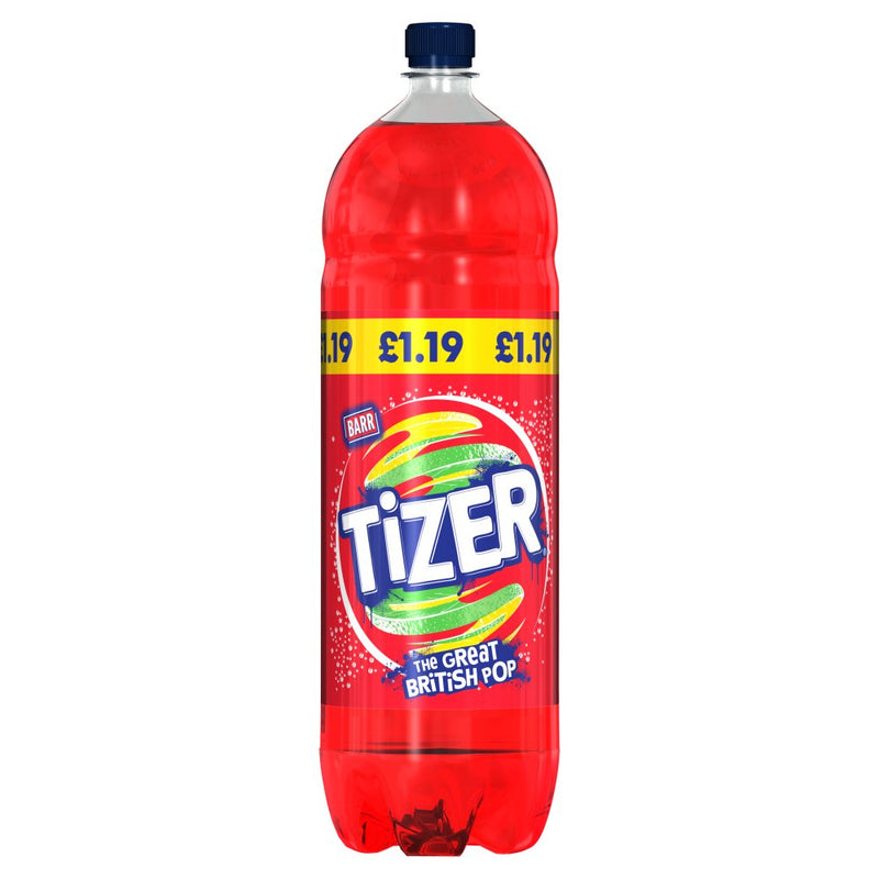 BARR Tizer Flavour Fizzy Soft Drink Pack of 6x2L