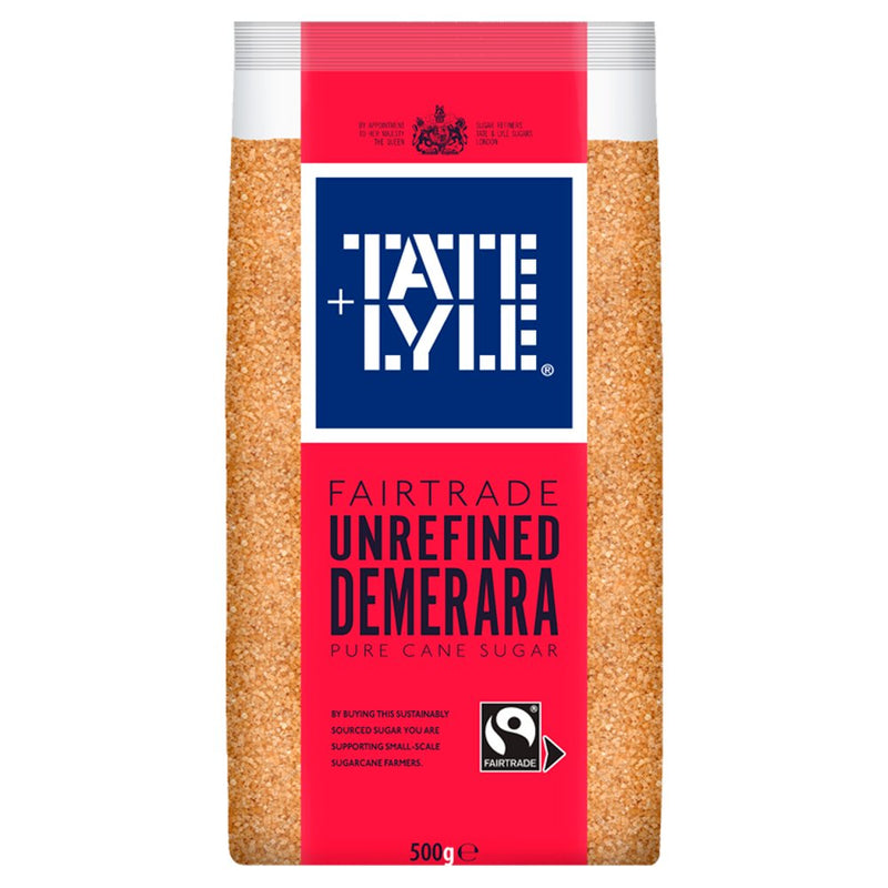 Tate & Lyle Demerara Pure Unrefined Cane Sugar Pack of 10x500 gm