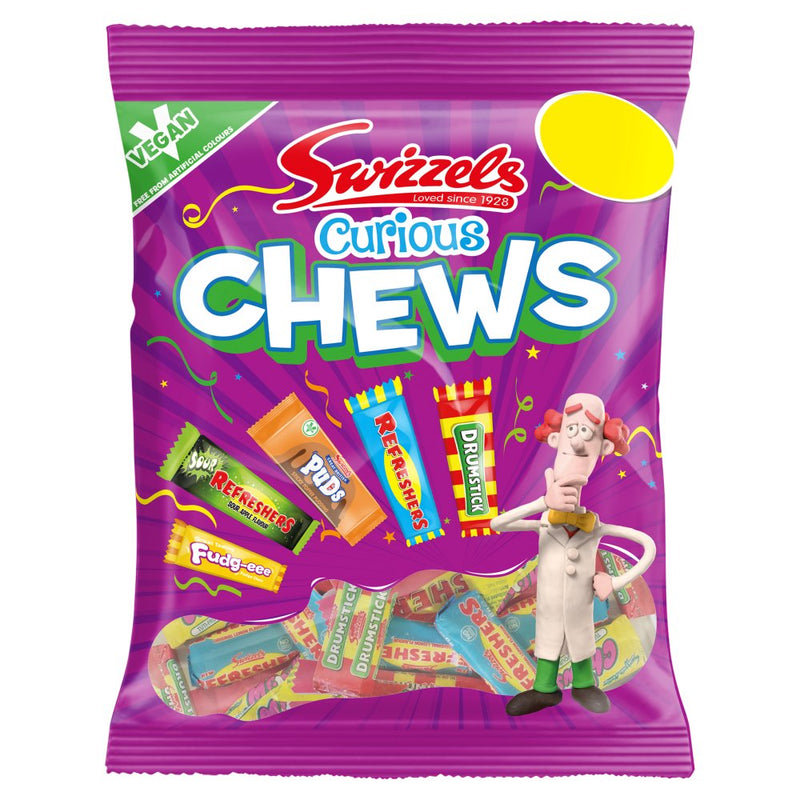 Swizzels Curious Chews Pack of 12x135g