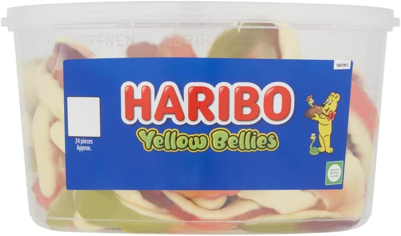 Haribo Giant Snakes Yellow Bellies Sweets Tub Pack of 768g