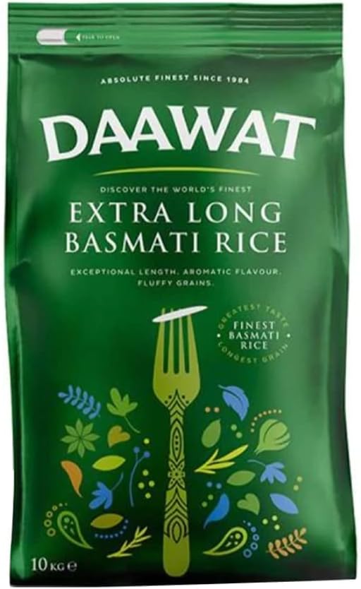 Daawat Extra Long Basmati Rice Pack of 10kg