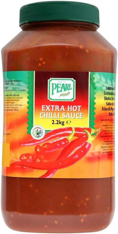 White Pearl Extra Hot Chilli Sauce Pack of 1x2.22kg