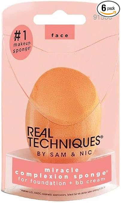 Real Techniques Face Miracle Complexion Sponge (Pack of 6)