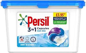 Persil  Laundry Washing Bio or Non bio Capsules Pack of 15 Washes