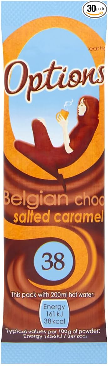 Options Salted Caramel Hot Chocolate Sachet (Pack of 30x11g)