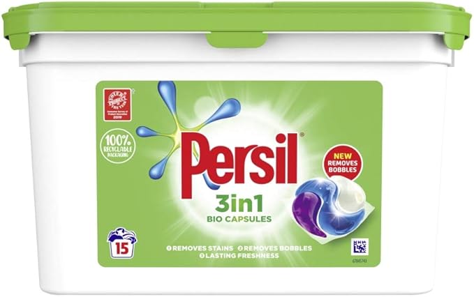 Persil  Laundry Washing Bio or Non bio Capsules Pack of 15 Washes