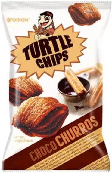 Orion Turtle Chips Choco Churros Pack of 1 x 481g