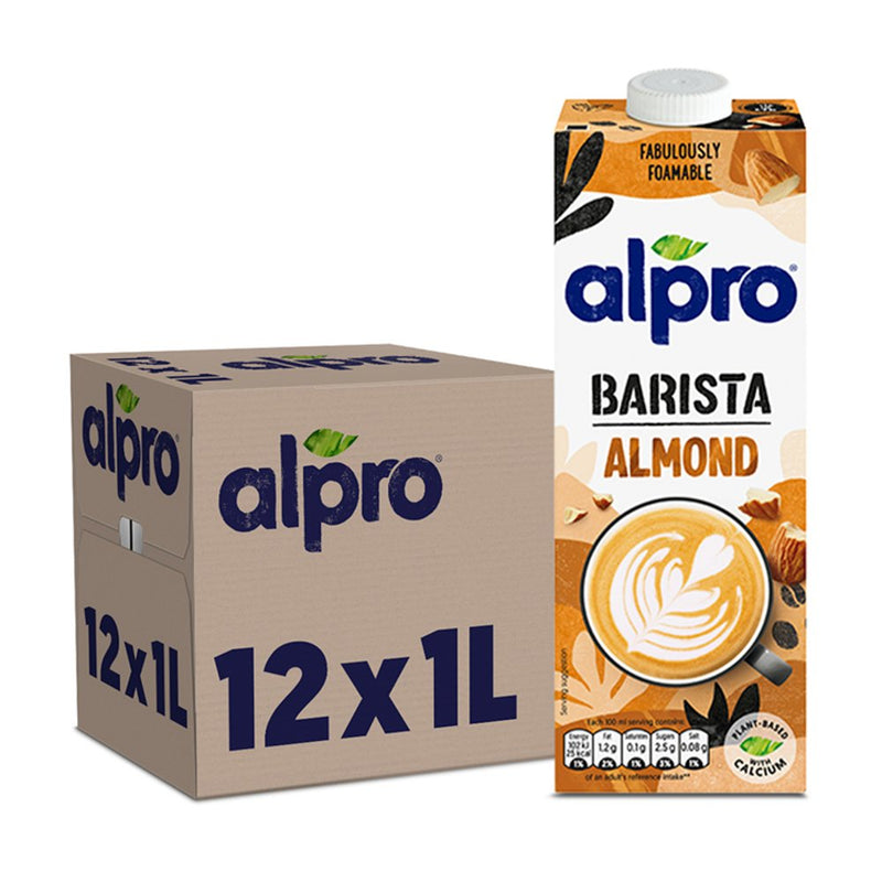 Alpro Almond Barista Pack of 12x1L