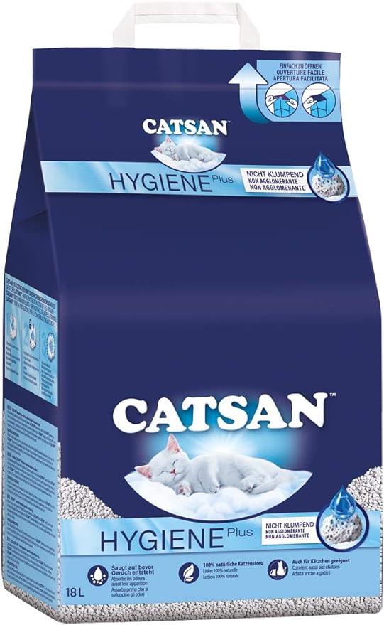 Catsan Hygiene Plus - White Hygiene Litter with Extra Mineral Protection - 20 Litre