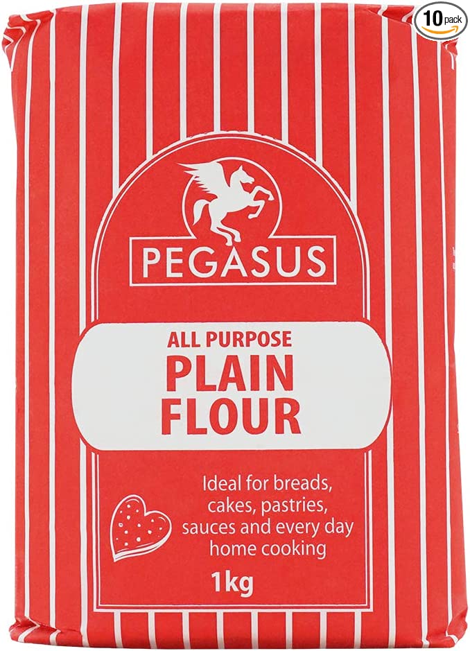 Pegasus Premium Quality All Purpose Plain Flour, 1kg (Pack of 10)