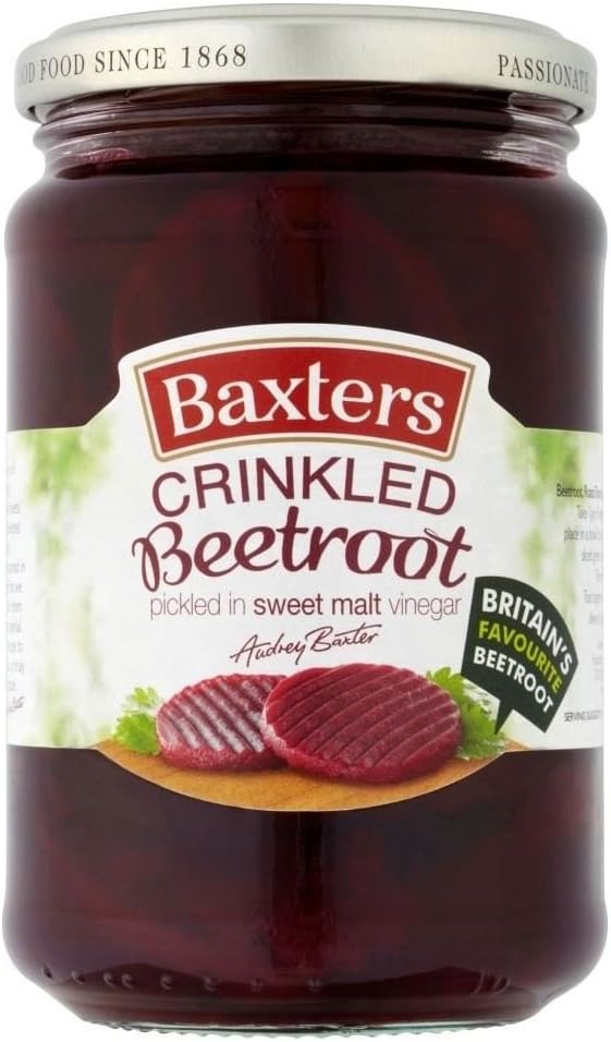 Baxters Beetroot Crinkle Cut in Sweet Vinegar Pack of 6x340g