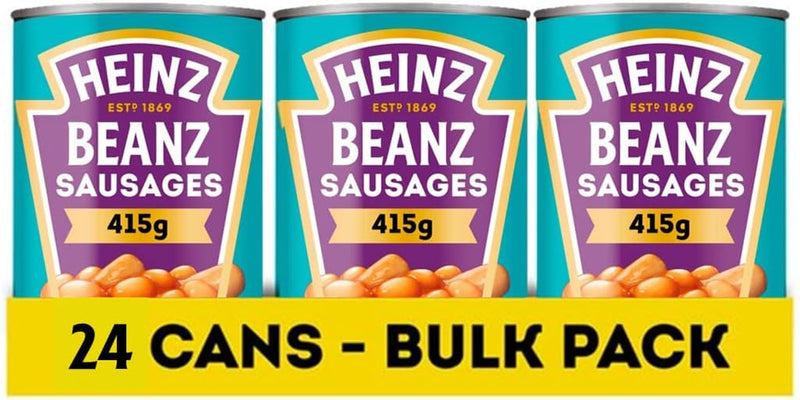 Heinz Beans with Pork Sausages Pack of 24x415g