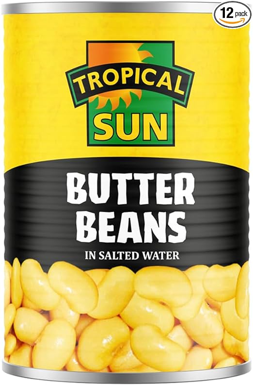 Tropical Sun Butter Beans Pack of  12x 400 g