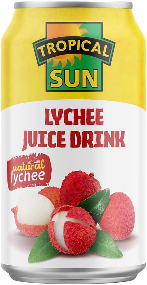 Tropical Sun Lychee Juice Drink Made with Natural Lychee Pack of 12x330ml