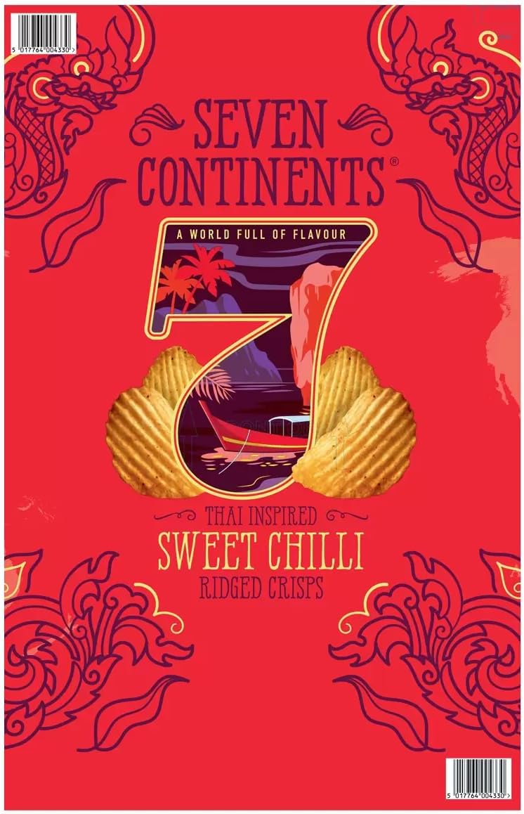 Seven Continents Sweet Chilli Crisps Pack of 1 x 900g