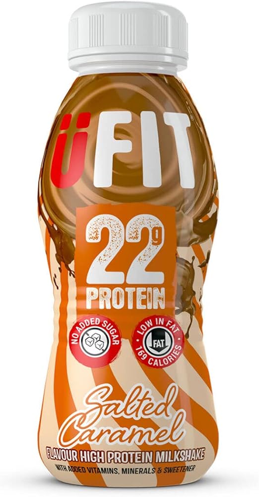 UFIT High 22g Protein Shake Salted Caramel Flavour Pack of 310ml