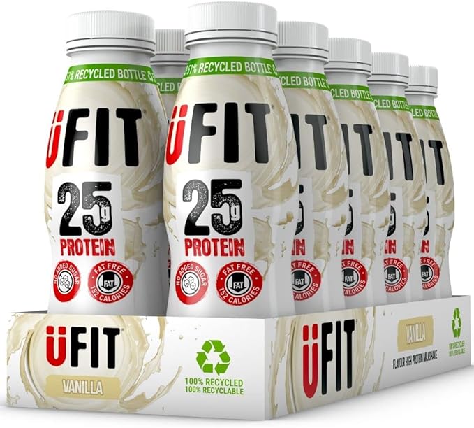 UFIT High 25g Protein Milkshake Shake Pack of 10x330ml