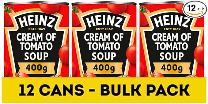 Heinz Classic Soup Cream of Tomato Soup Pack of 12 x 400 g