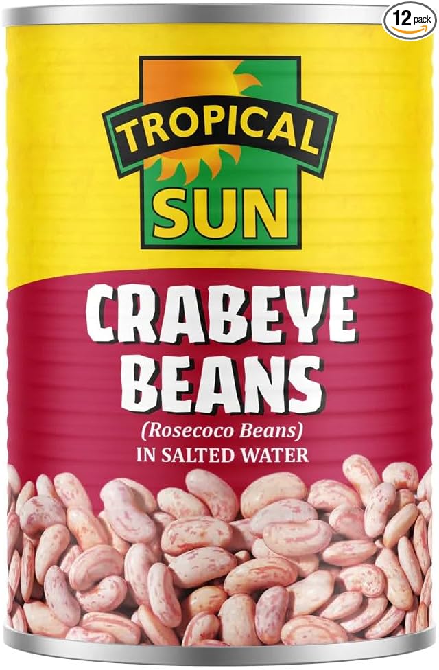 Tropical Sun Crabeye Beans Tins 400 g (Pack of 12)