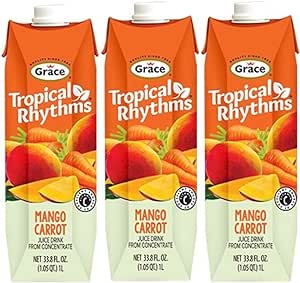 Grace Tropical Rhythms Mango Carrot Drink pack of 1 ltr